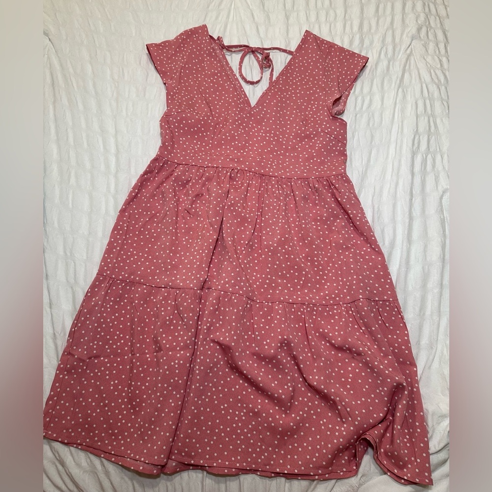 Pink Polka Dot Dress
